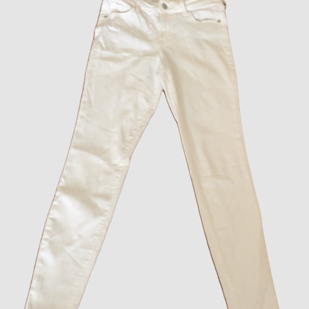 Old Navy Cream Skinny Jeans with Smooth Finish